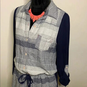 Anthropologie • 9-H15 Stcl Linen Blend Tunic Size Medium